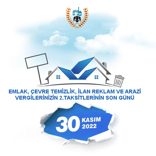 VERGİLERİN SON ÖDEME TARİHİ 30 KASIM.!!